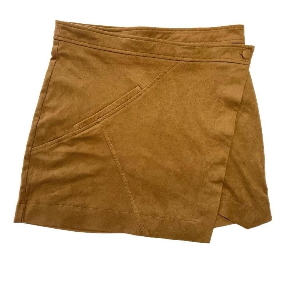 Forever-21 Women's Brown Suede Skirt